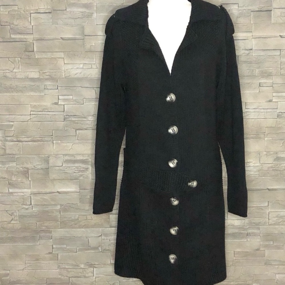 Lola Espeleta black duster cardigan